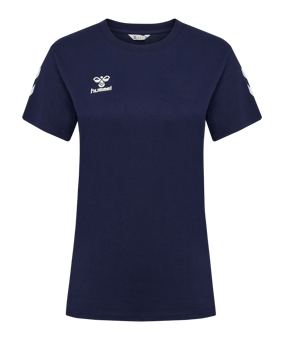 Hummel Go 2.0 Chevron T-Shirt Damen Blau F7026 - blau