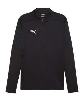 PUMA teamFINAL Training 1/4 Zip Sweatshirt F03 - schwarz