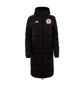 adidas Tiro 24 Long Coachjacke Schwarz Weiss