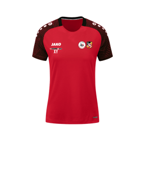 JAKO Performance T-Shirt Damen Rot Schwarz F101