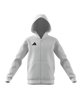 adidas Entrada 26 Kapuzenjacke Kids Weiß - weiss