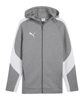 PUMA teamEVOSTRIPE Kapuzenjacke Grau F33 - grau