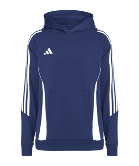 adidas Tiro 24 Hoody Kids Blau Weiss - blau