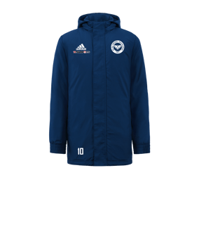 adidas Entrada 22 Stadium Jacke Kids Blau