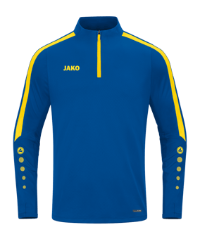 JAKO Power Sweatshirt Kids Blau Gelb F404 - blau