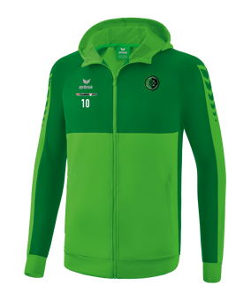 Erima Six Wings Kapuzenjacke Kids Grün