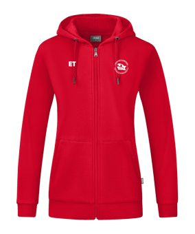 JAKO Organic Kapuzenjacke Damen Rot F100