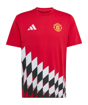 adidas Manchester United Stadium Graphic T-shirt Rosso - rosso