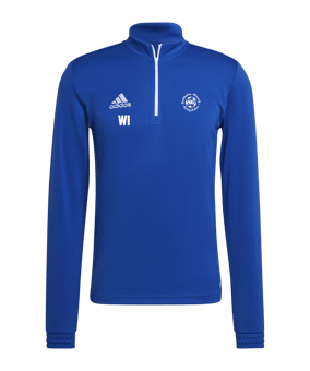 adidas Entrada 22 HalfZip Sweatshirt Blau Weiss