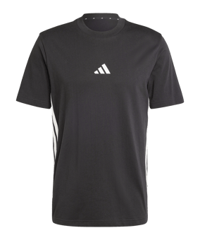 adidas 3 Stripes T-Shirt Schwarz - schwarz