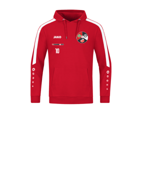 JAKO Power Hoody Kids Rot Weiss F100