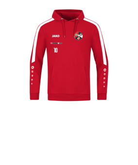 JAKO Power Hoody Kids Rot Weiss F100