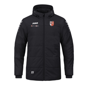 JAKO Team Coach Kapuzenjacke Schwarz F800