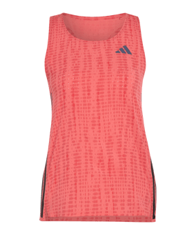 adidas Adizero Running Singlet T-Shirt Femmes Rouge - rouge