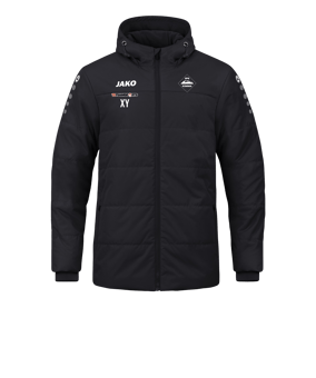 JAKO Team Coach Kapuzenjacke Schwarz F800