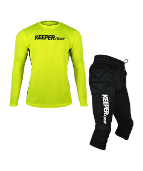 KEEPERsport Torwarttrikot Set LS Kids Gelb F906 - gelb