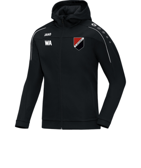 JAKO Classico Kapuzenjacke Schwarz F08