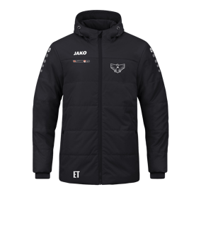JAKO Team Coach Kapuzenjacke Schwarz F800