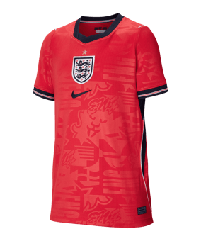 Nike FA England Trikot Away WM 2026 Kids Rot F624 - rot