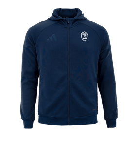 adidas Tiro 25 Travel Kapuzenjacke Blau