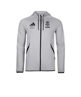adidas Tiro Travel Hoody Grau
