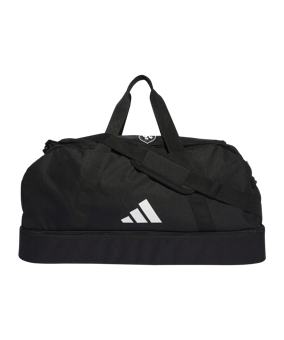 adidas Tiro League Duffel Bag Gr. L Schwarz Weiss