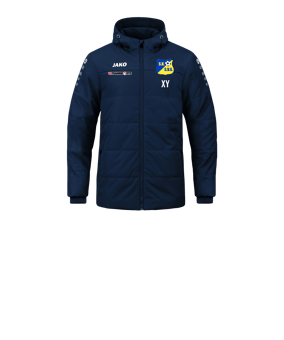 JAKO Team Coach Kapuzenjacke Kids Blau F900