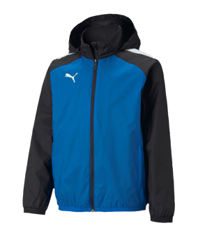 PUMA teamLIGA Allwetterjacke Kids Blau F02 - blau