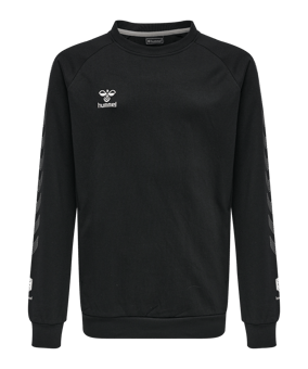 Hummel Move Grid Cotton Sweatshirt Kids Schwarz F2001 - schwarz