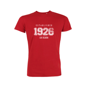 Merch Creator 2.0 T-Shirt Red | #established + neckprint