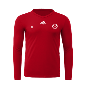 Maillot à manches longues Team Base rouge blanc 