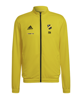 adidas Entrada 22 TK Trainingsjacke Gelb Schwarz