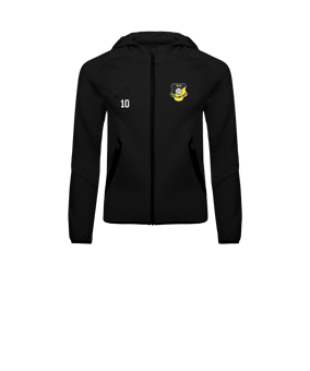 adidas Tiro Travel Hoody Kids Schwarz