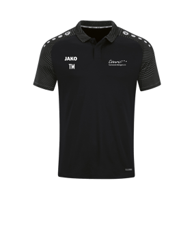 JAKO Performance Polo Schwarz Grau F804