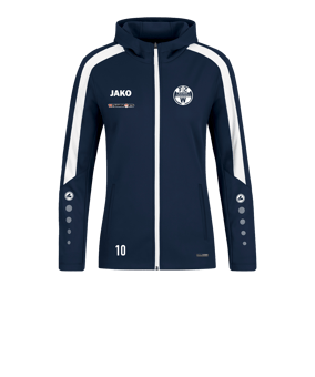 JAKO Power Kapuzenjacke Damen Blau F900