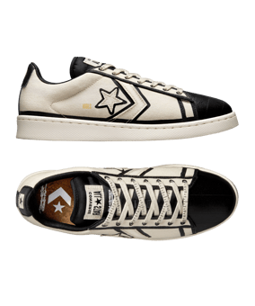 Converse X Josh Vides Pro Leather OX Sneaker - schwarz