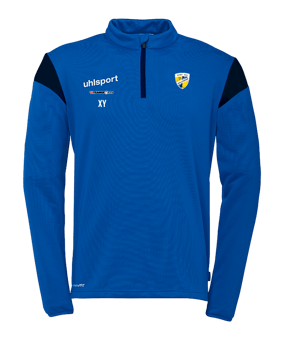 uhlsport Squad 27 1/4 Zip Top Sweatshirt Blau F43