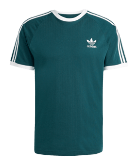 adidas Adicolor Classic 3 Stripes T-Shirt Grün - gruen
