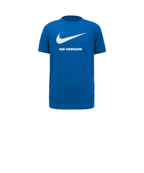 Nike Park 20 Swoosh T-Shirt Kids Blau Weiss F463