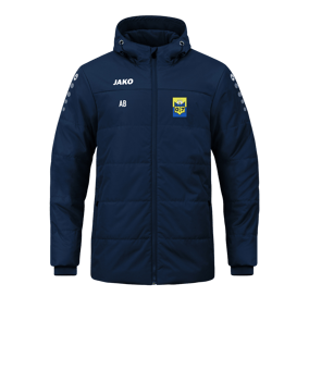 JAKO Team Coach Kapuzenjacke Blau F900