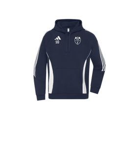 Sweat à capuche adidas Tiro 24 enfants bleu blanc 