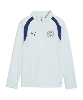 PUMA Manchester City Training 14 Zip Top Bambini Blu C20 - blu