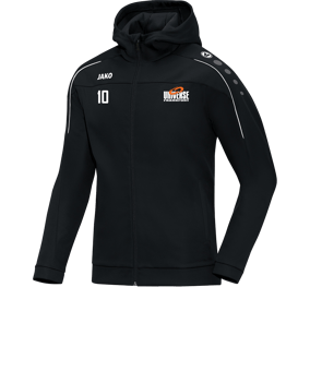 JAKO Classico Kapuzenjacke Schwarz F08