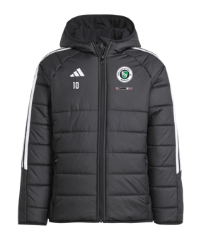 adidas Tiro 24 Winterjacke Kids Schwarz Weiss