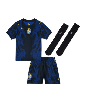 Nike CBF Brasilien Stadium Trikot Set WM 2026 Kids Blau F417 - blau