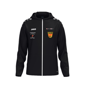JAKO One Kapuzenjacke Schwarz F800