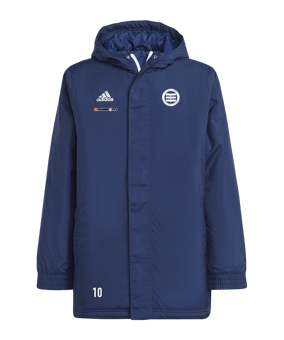 adidas Entrada 22 Stadium Jacke Kids Blau