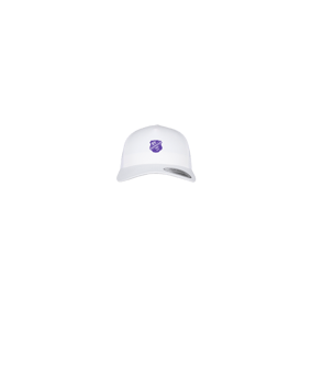 Merch 5 Panel Retro Trucker Cap Weiss  | #logo4c