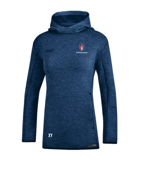 JAKO Premium Basic Hoody Damen Blau F49