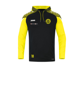 JAKO Performance Hoody Kids Schwarz Gelb F808